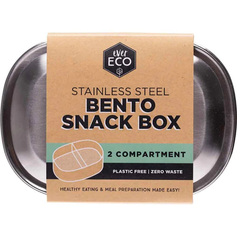 Ever Eco Stainless Steel Bento Snack Box - 1 OR 2 Compartment