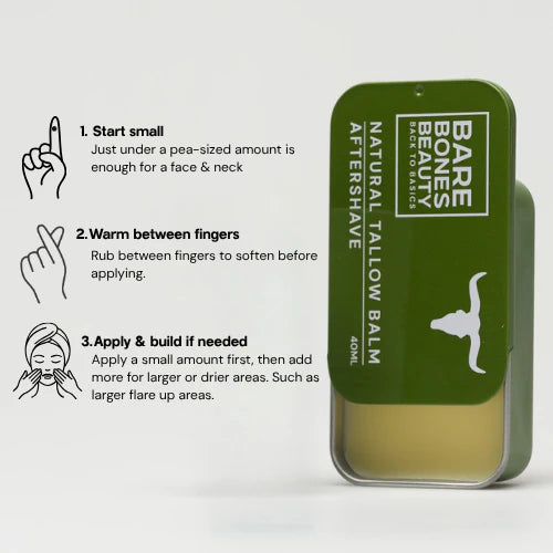 Bare Bones Beauty Aftershave Tallow Balm