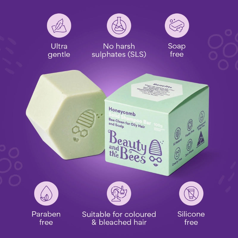 Beauty And The Bees Bee Clean Shampoo Bar For Oily Hair and Scalp