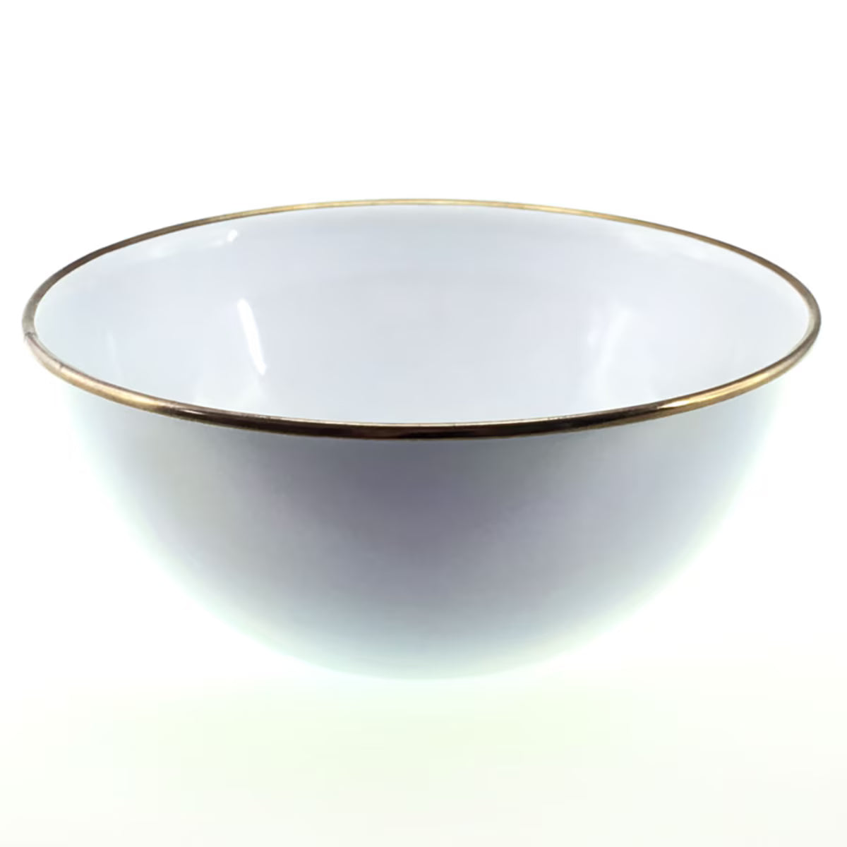 Falcon Enamelware 16cm White Bowl With Copper Rim