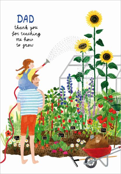 Garden Grow Dad Fathers Day Greeting Card
