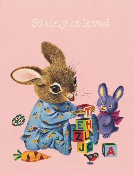 Richard Scarry So Tiny So Loved Greeting Card