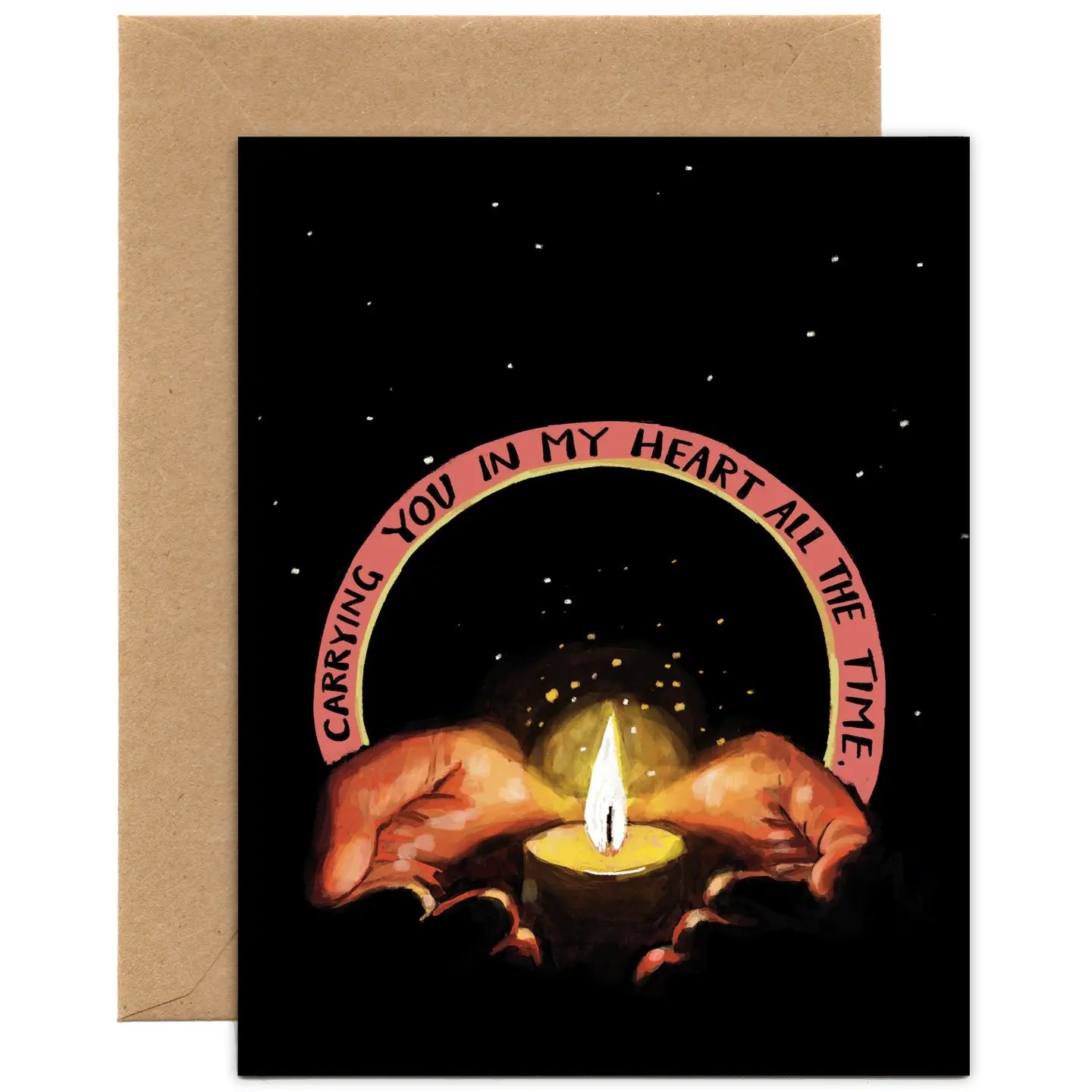 Tiny & Snail Carrying You In My Heart All The Time Greeting Card