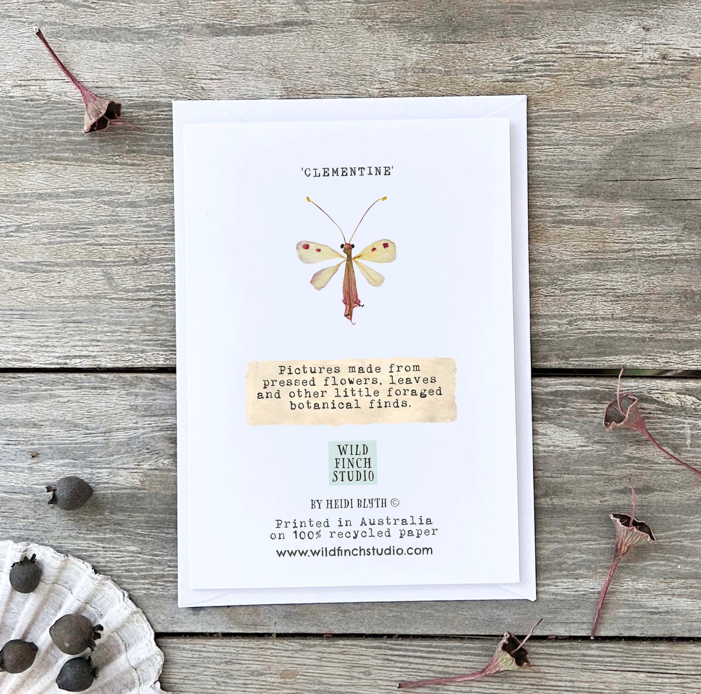Wild Finch Studio Clementine Botanical Greeting Card