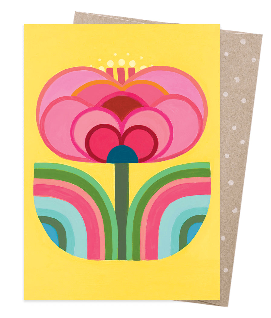 Earth Greetings Claire Ishino Flower In The Sunshine Greeting Card