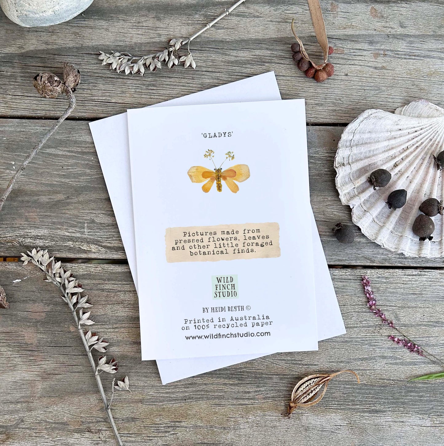 Wild Finch Studio Gladys Botanical Greeting Card