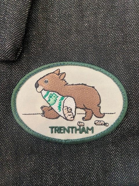 Trentham Wombat Embroidered Patch - Iron or Sew On