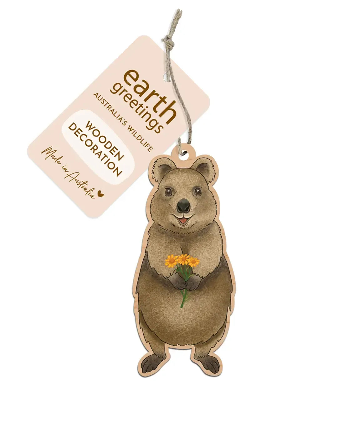Earth Greetings Australian Animals Wooden Decoration