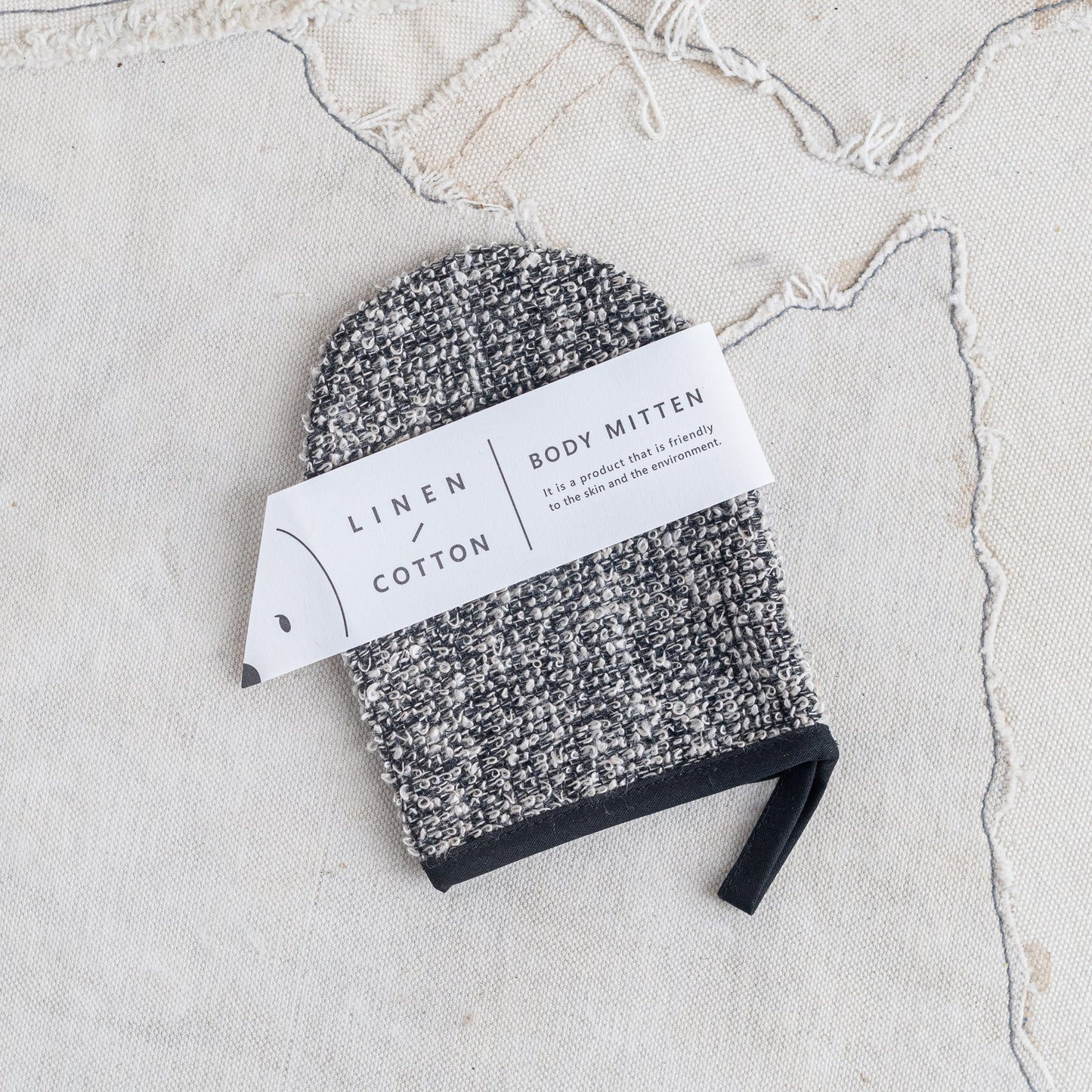 Kiyoi Japanese Linen & Cotton Body Mitten