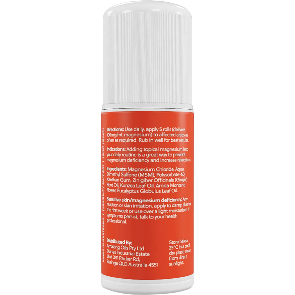 Amazing Oils Magnesium Joint Gel - MSM Kunzea Ginger & Arnica