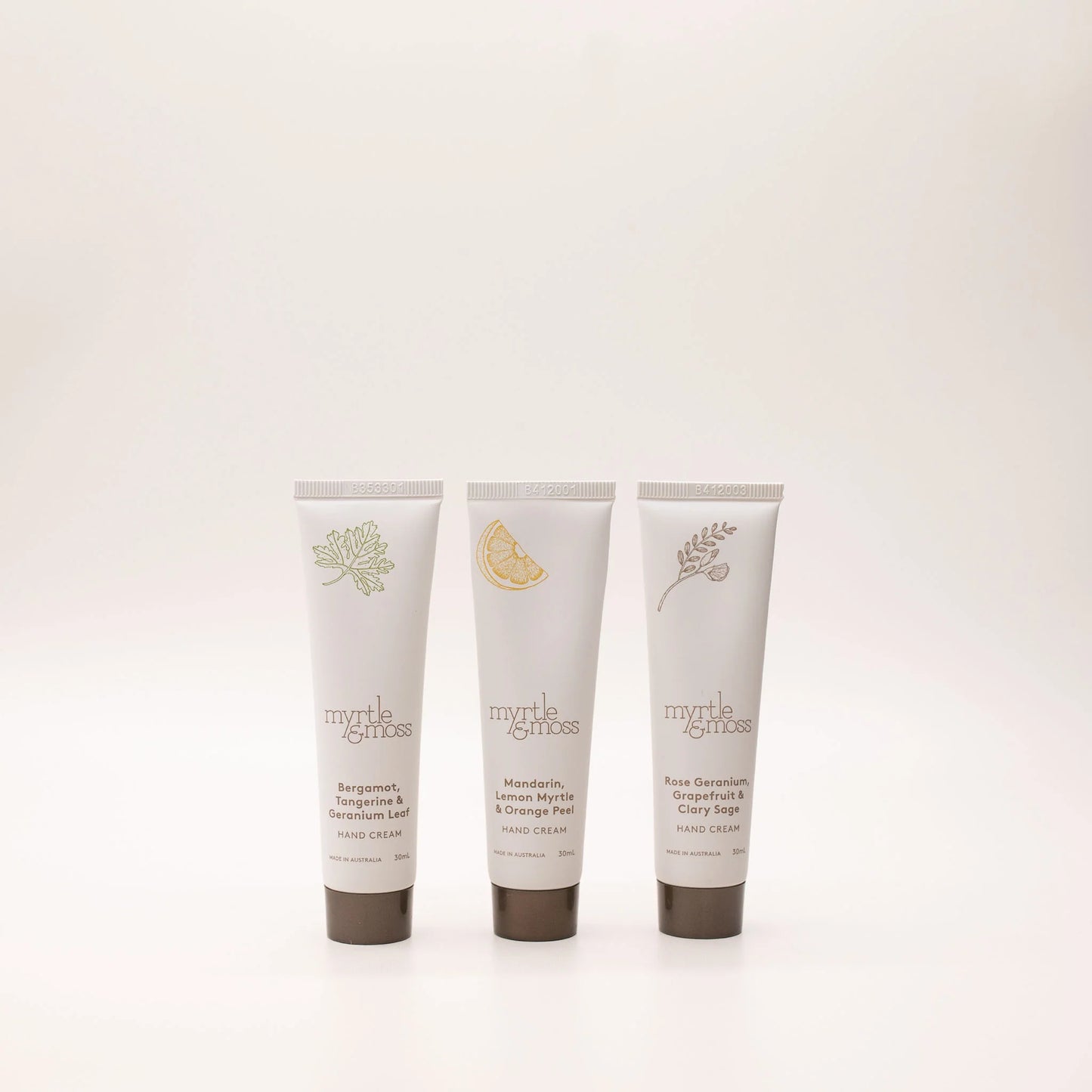 Myrtle and Moss Essential Mini Hand Cream Trio