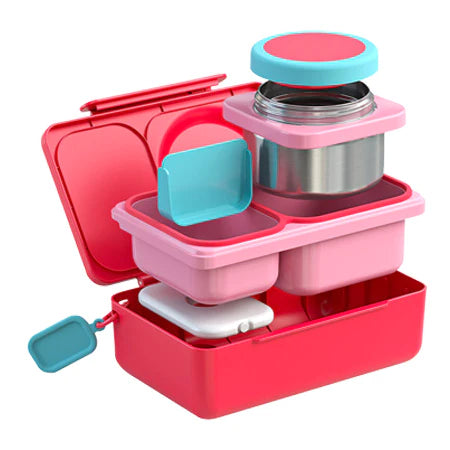 OmieBox UP Hot & Cold Bento Box in Cherry Pink