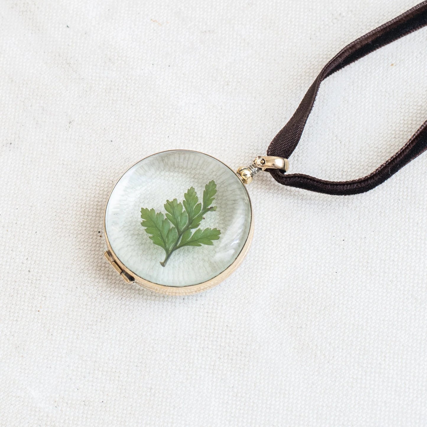 Round Rock Crystal Locket by Sonoma State Jewellery