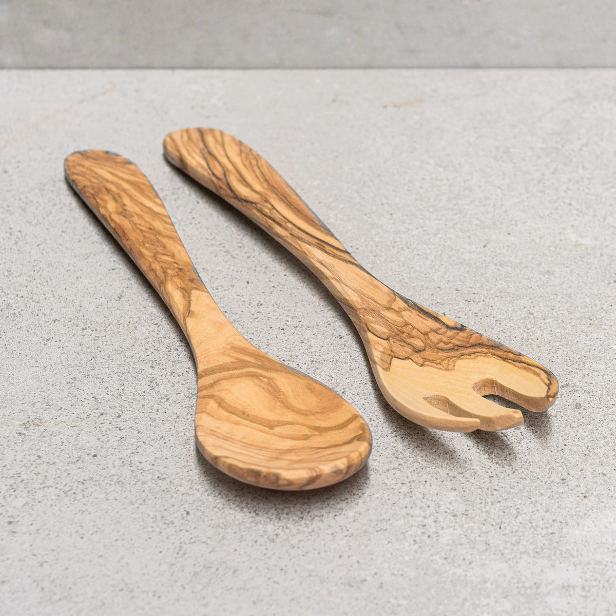 Olive Wood Salad Servers 30cm
