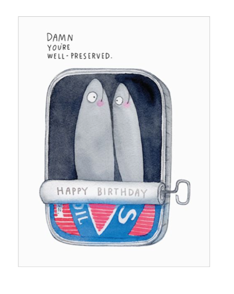 Well Preserved Birthday Card