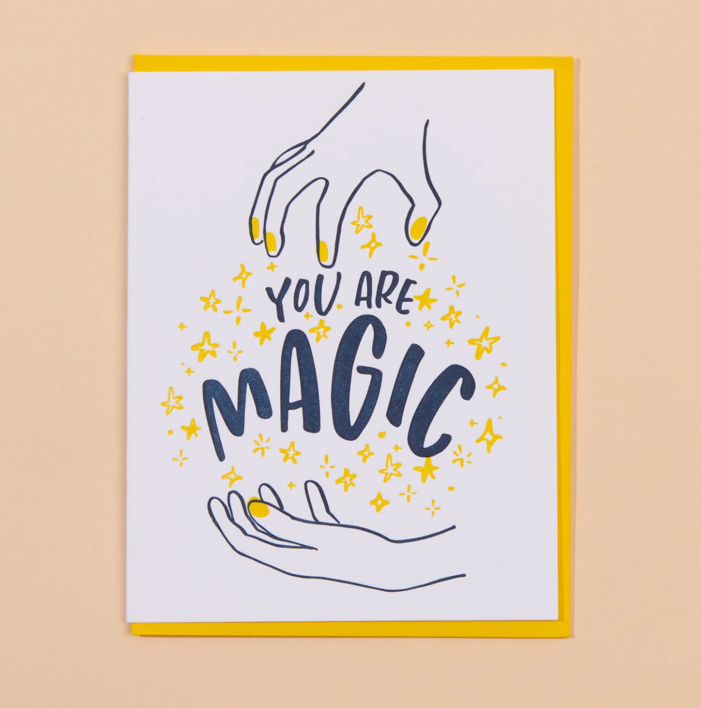You Are Magic Letterpress Greeting Card
