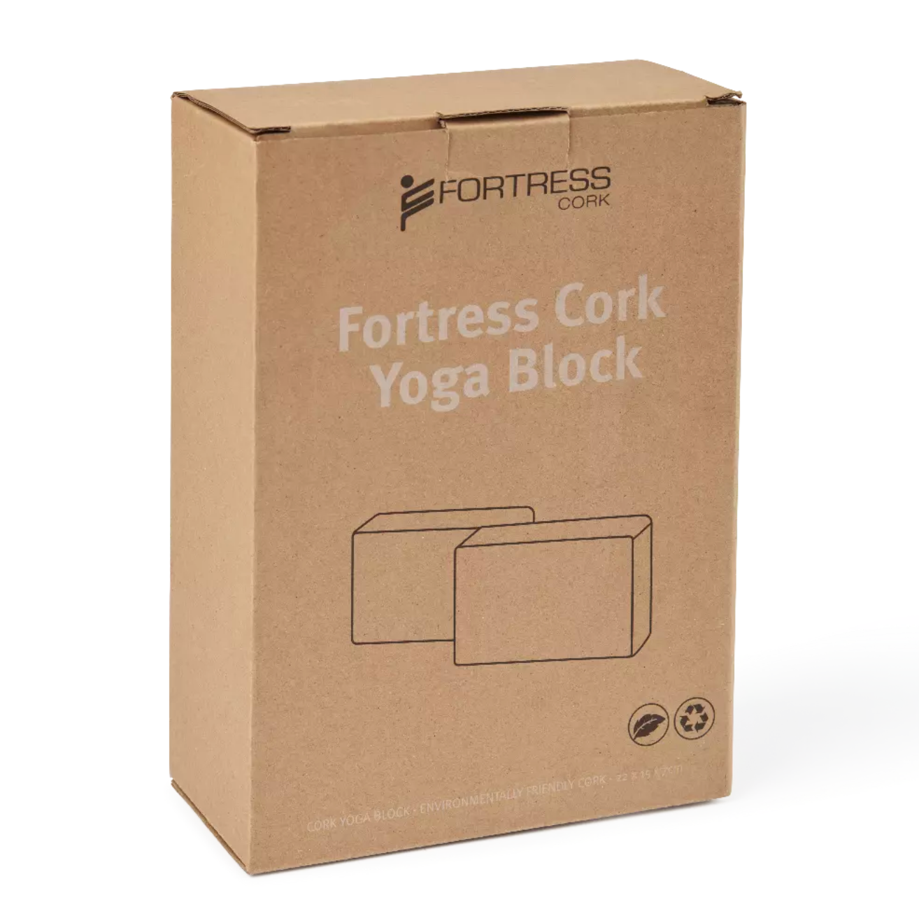 Fortress Cork Yoga Stretching Block
