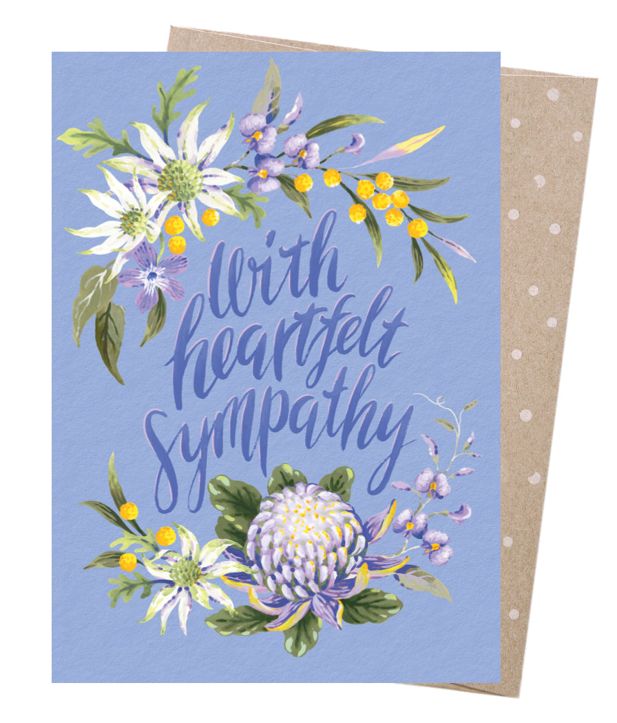 Earth Greetings Jayne Branchflower In Sympathy Florals Greeting Card