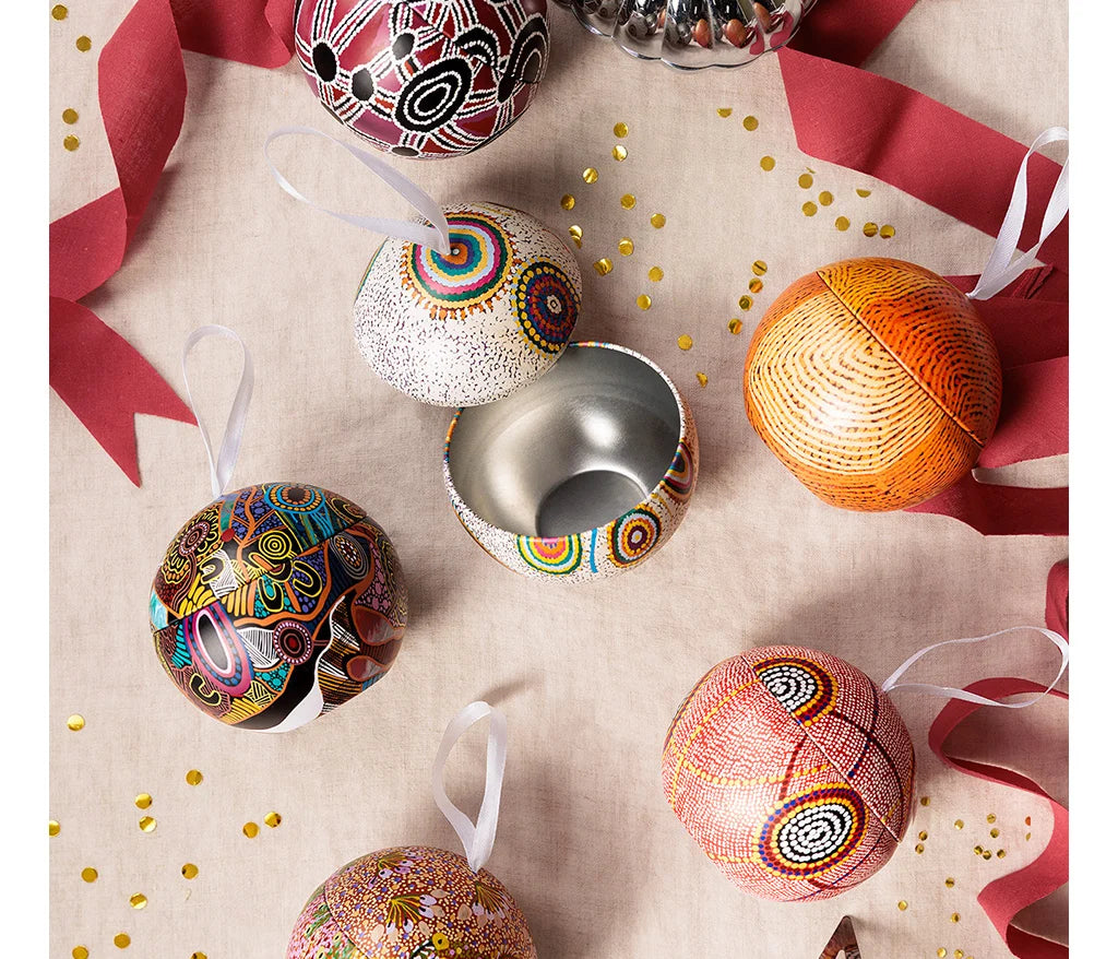 Indigenous Artists Christmas Bauble Tin - 5 Designs