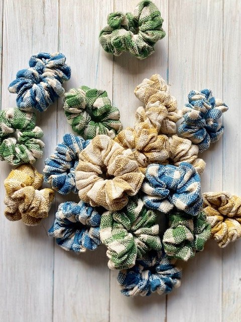Loom Designs Natural Cotton Hair Scrunchie