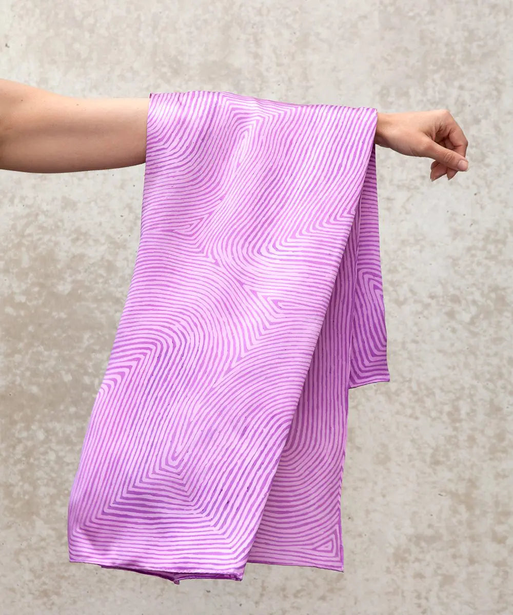 One Of Twelve Untitled Silk Scarf - George Tjungurrayi