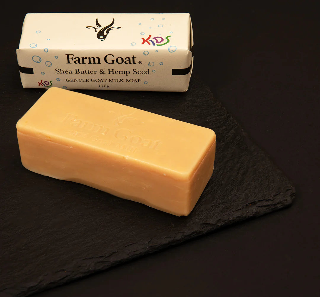 Farm Goat Kids Shea Butter Hemp Seed & Goat Milk Soap 110g