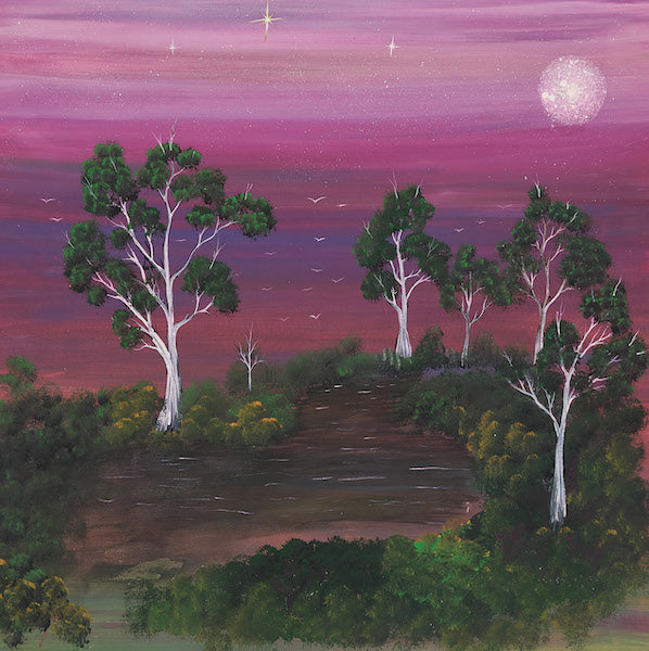 River and Land Greeting Card