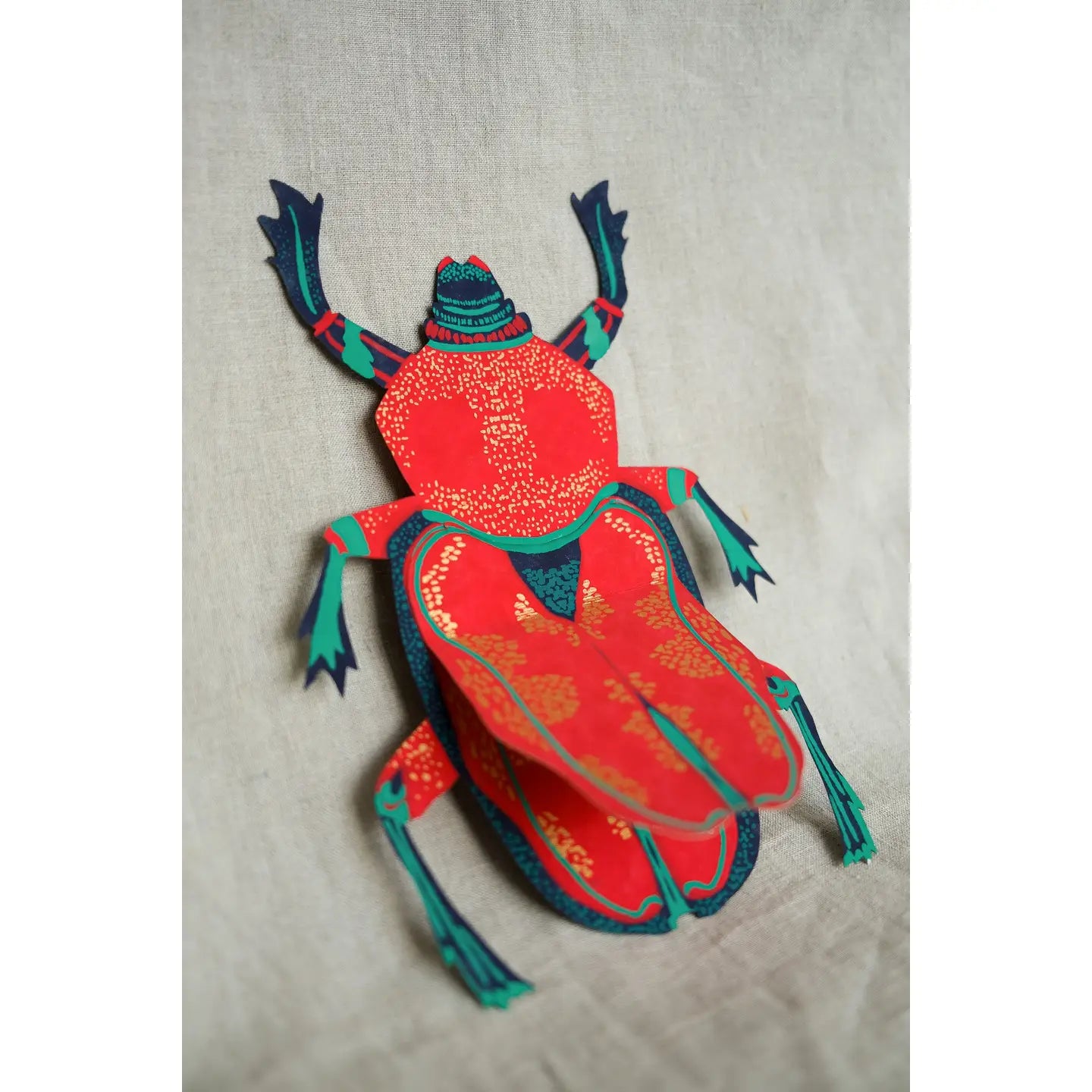 East End Press Scarab Beetle Greeting Card