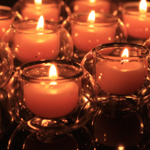 Northern Lights Glass Light Bubble Floating Candle Holder