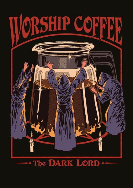 Worship Coffee Greeting Card
