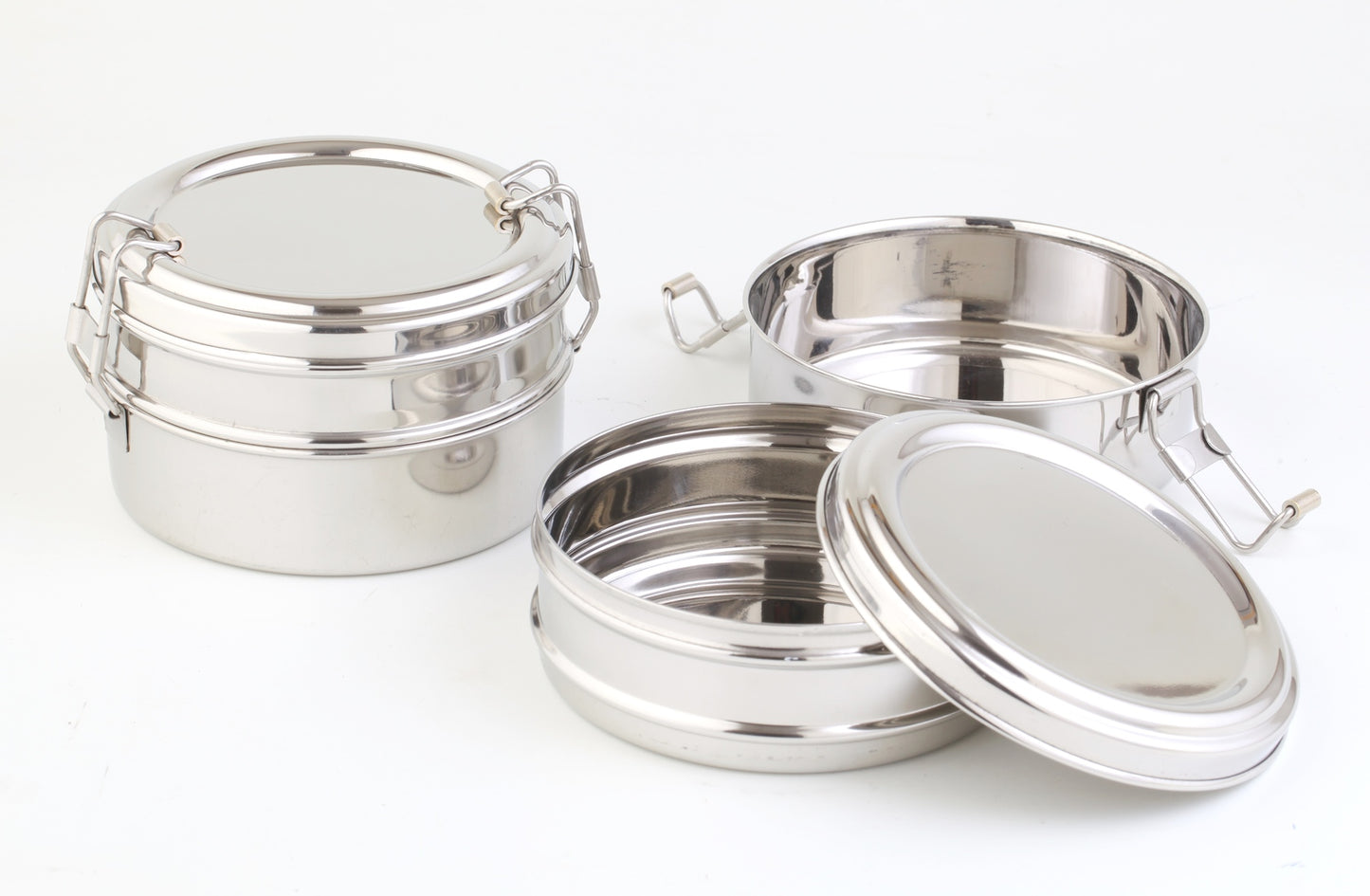 Green Essentials Stainless Steel Double Bento Lunch Box 800ml