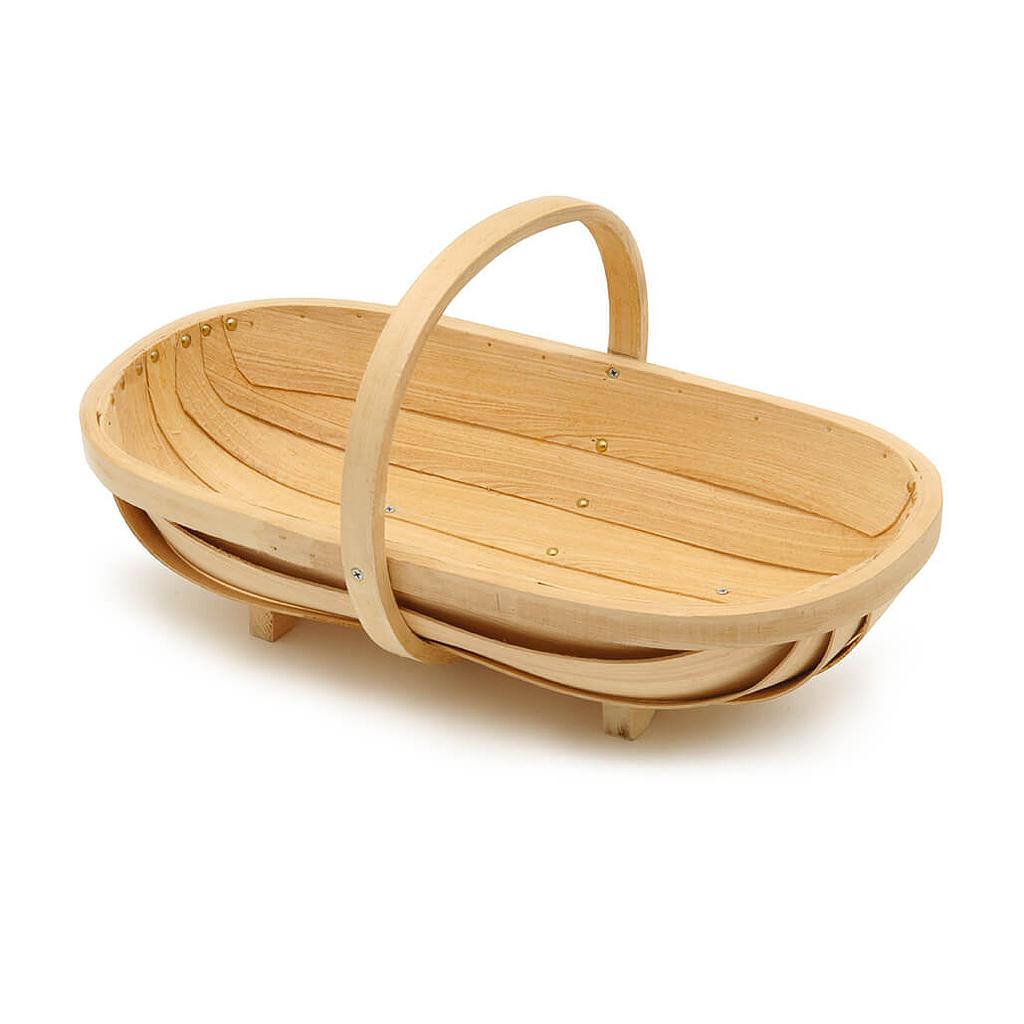 Burgon & Ball Traditional Wooden Garden Trug Basket - 3 Sizes
