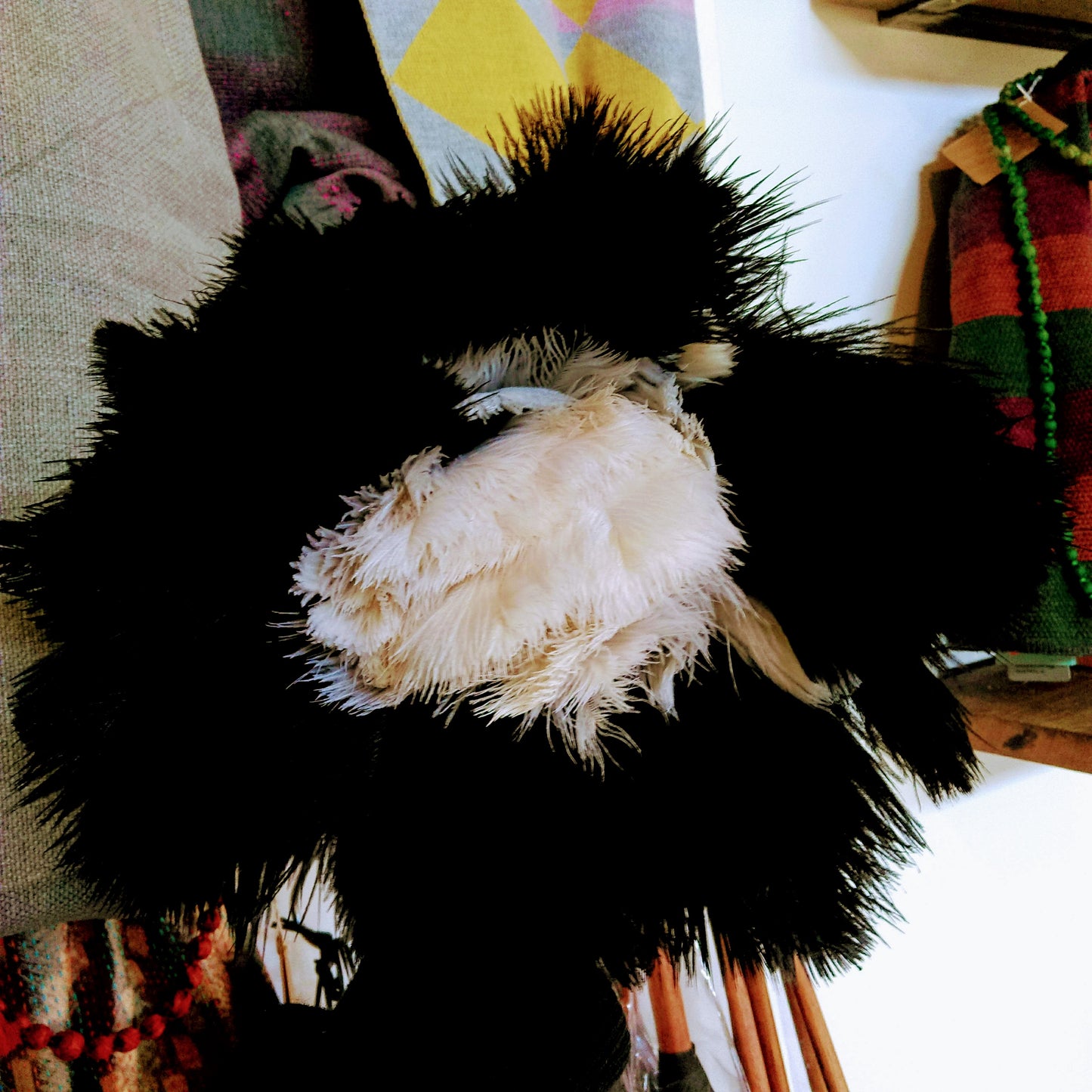 Two Tone 50cm Feather Duster with Timber Handle