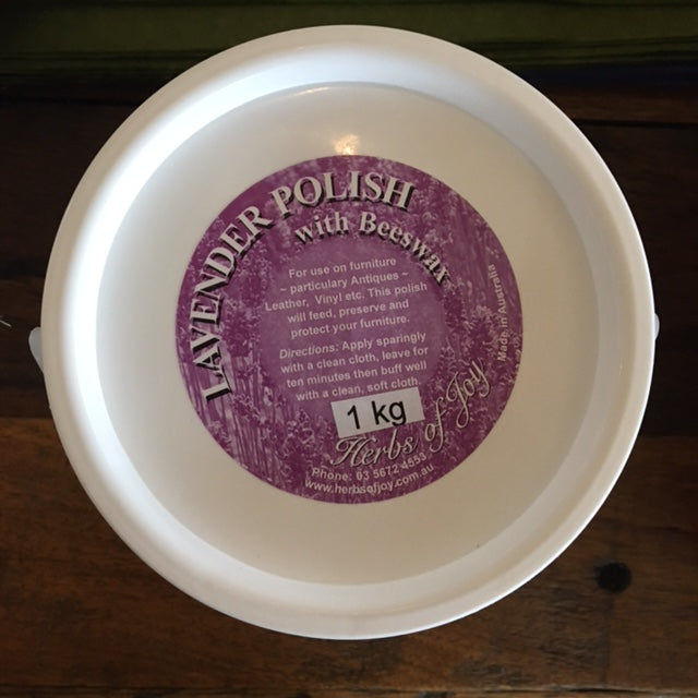 Lavender Furniture Polish with Beeswax