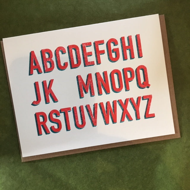 No L Christmas Risograph Card