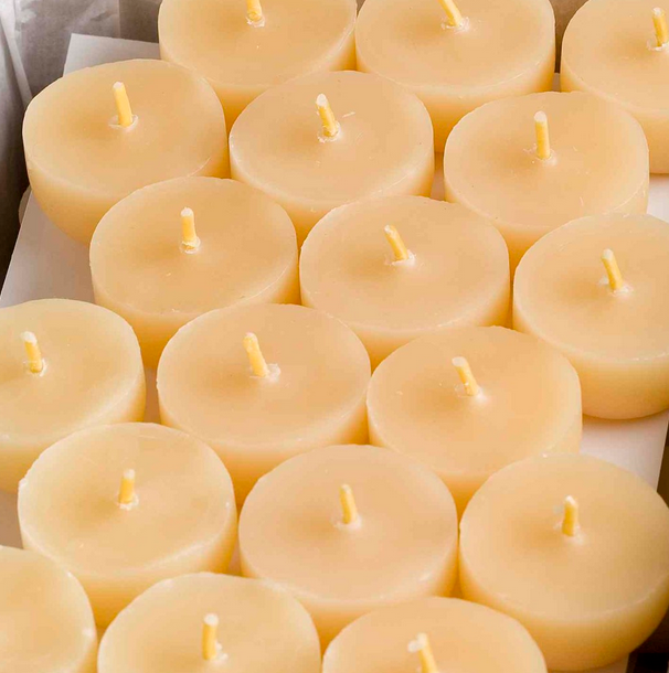 Northern Lights Organic Beeswax Tealight Candle The Green Store