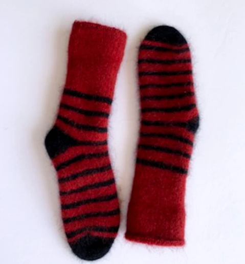 Duthie & Bull Possum Merino Patterned Baby Socks