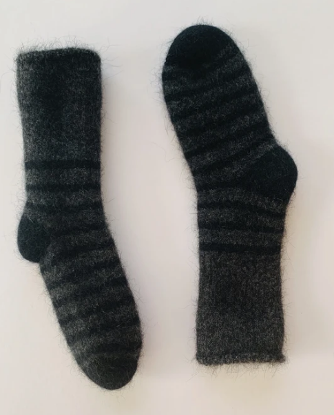 Duthie & Bull Possum Merino Patterned Baby Socks