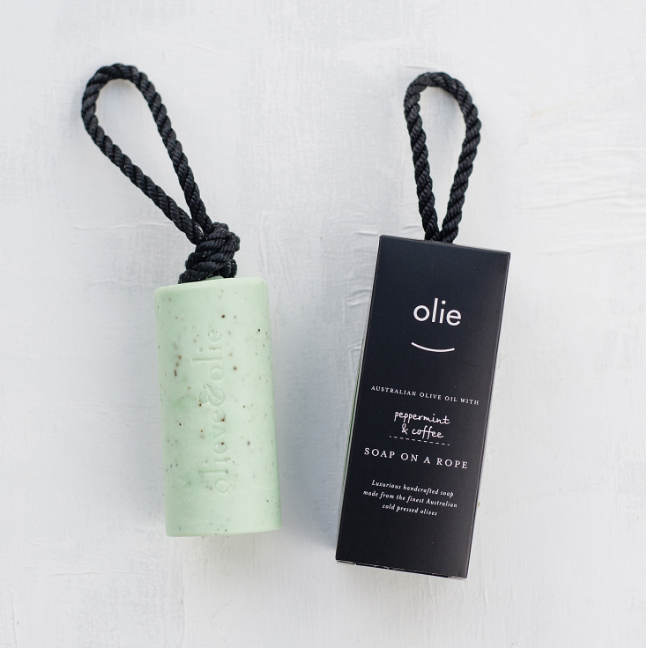 Olieve & Olie Peppermint Soap On A Rope 250g