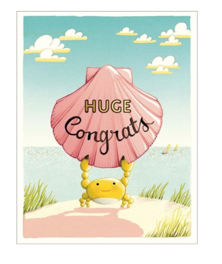 Crab Huge Congrats Greeting Card