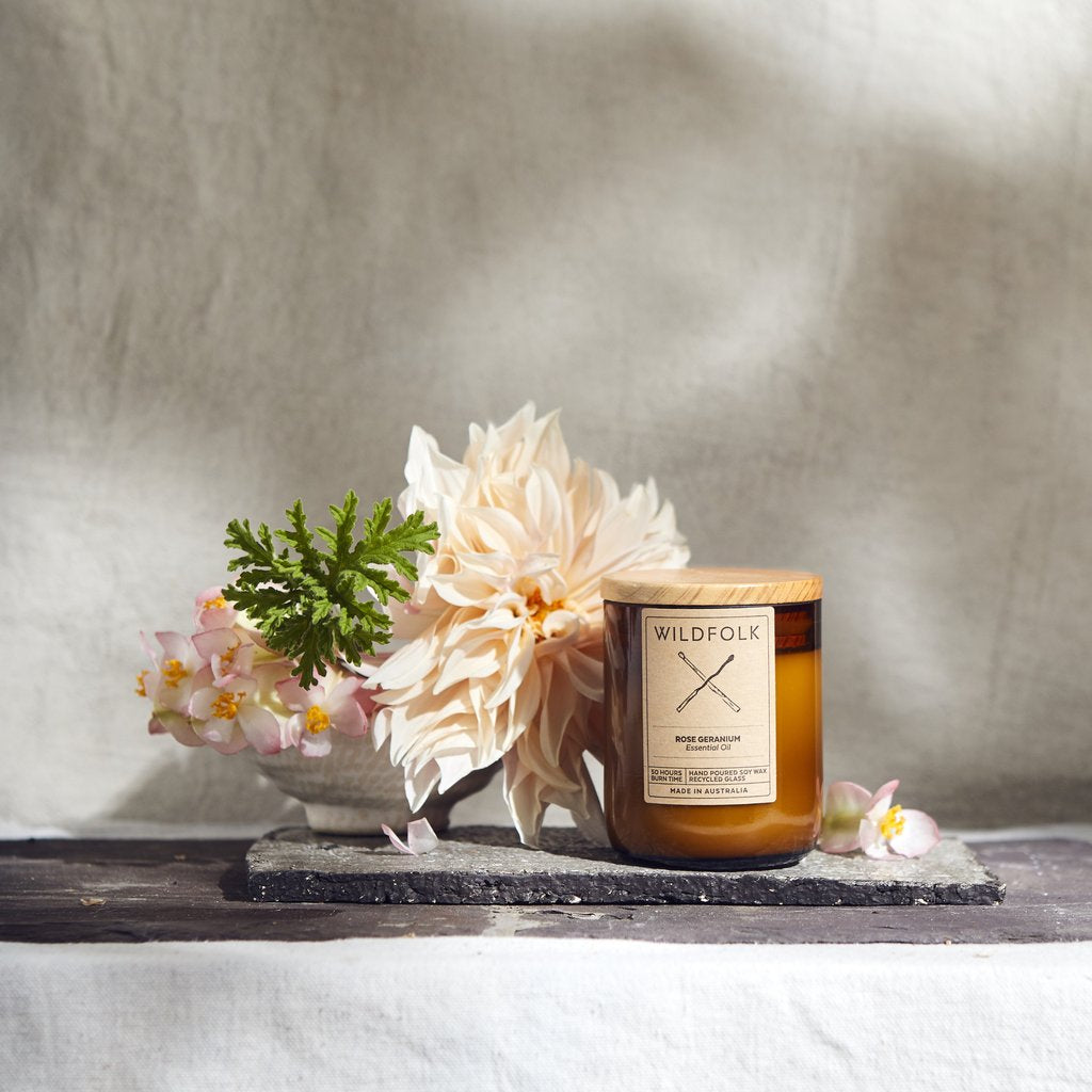 Wildfolk Candle Rose Geranium