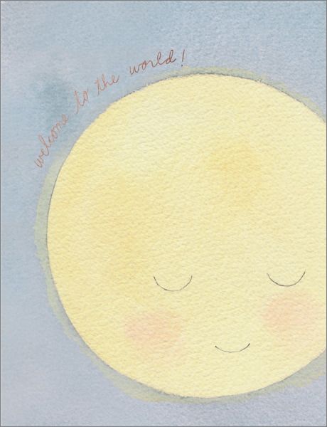 Baby Moon Greeting Card