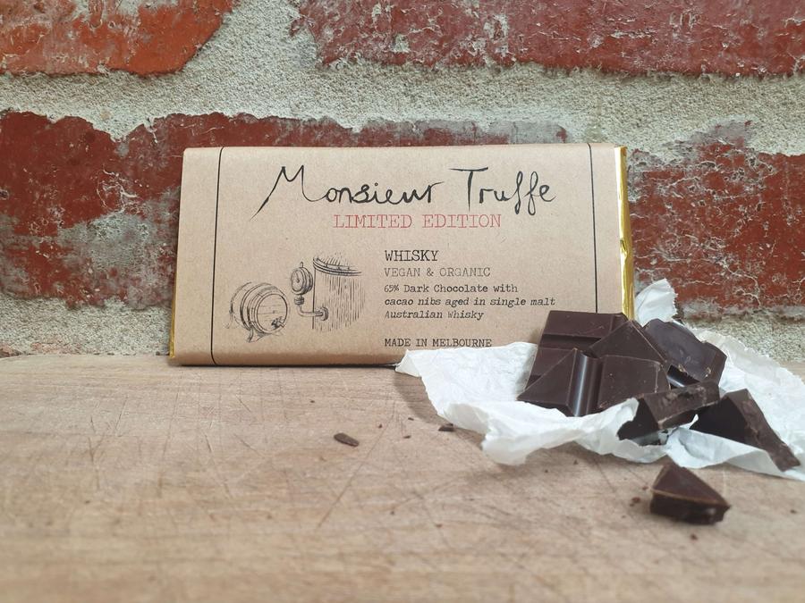 Monsieur Truffe 65% Dark Chocolate Whisky & Nibs