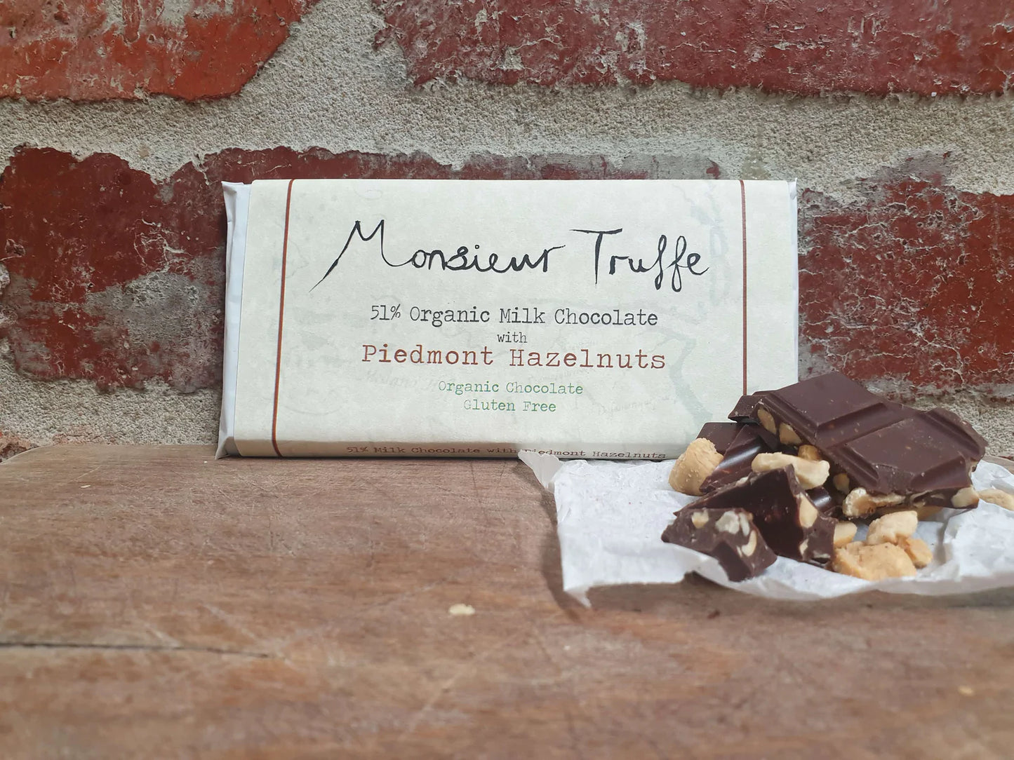 Monsieur Truffe 51% Milk Chocolate with Piedmonte Hazelnuts