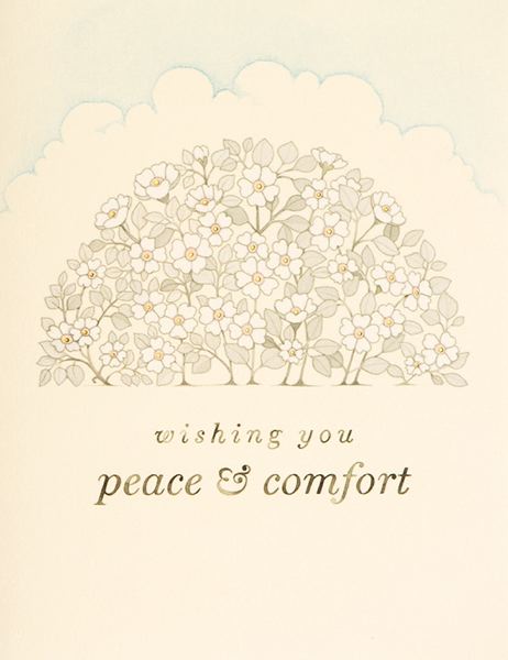 Peace & Comfort Greeting Card