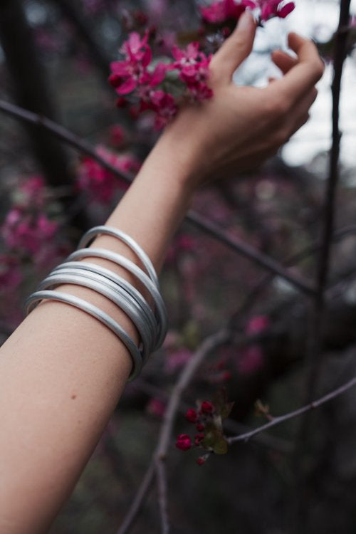 Loom Designs Aluminium Peace Bangle