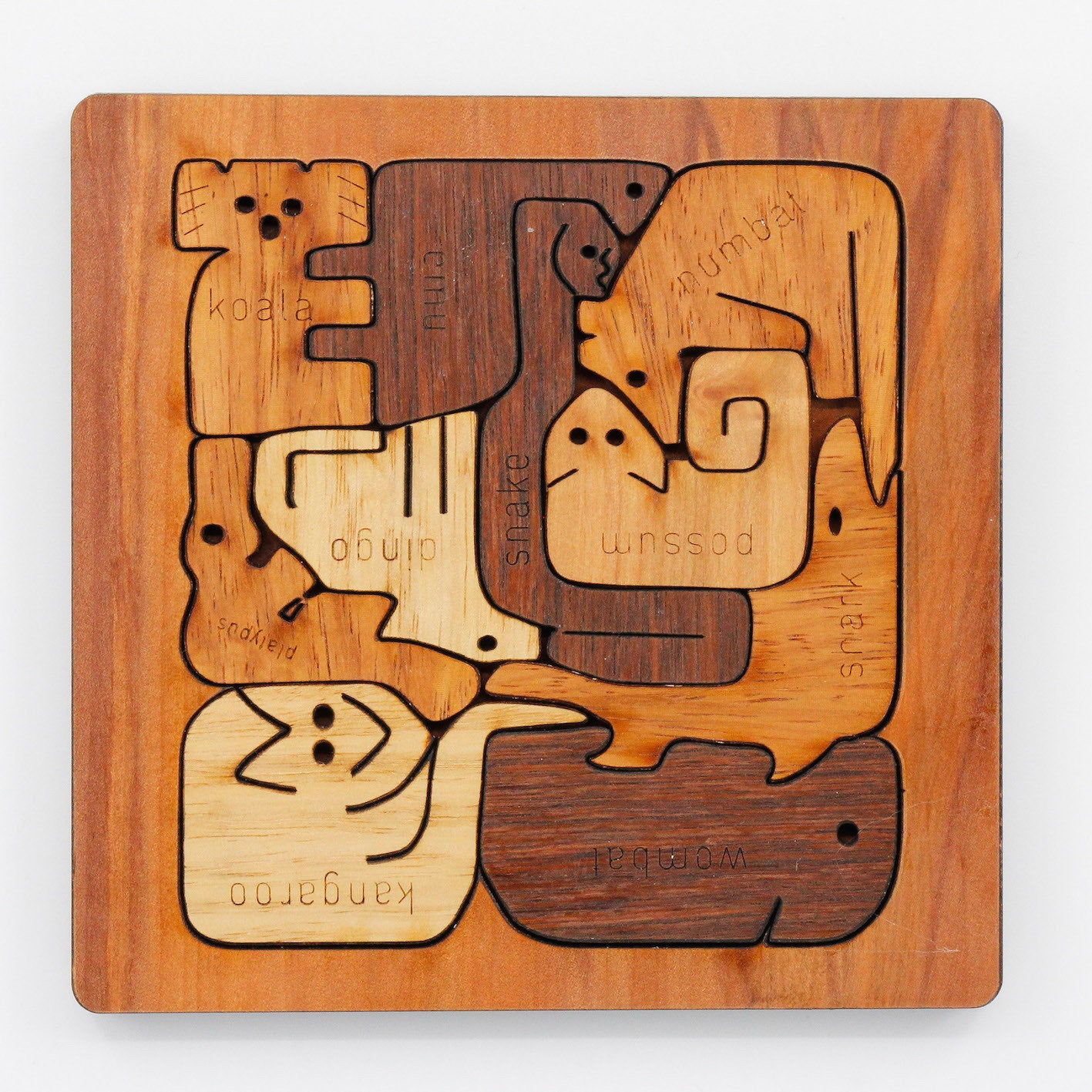 Buttonworks Timber Australian Animals Puzzle