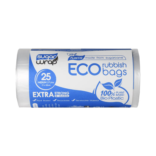 Sugar Wrap 100% Compostable Eco Rubbish Bags