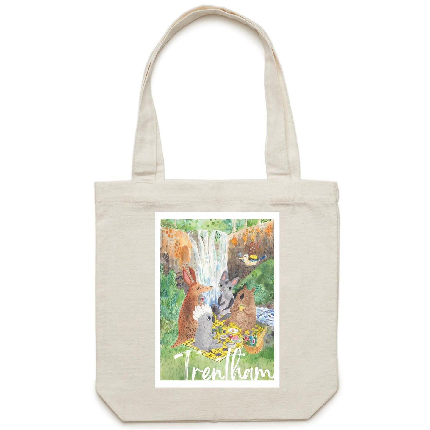 Picnic at Trentham Falls - Canvas Tote Bag