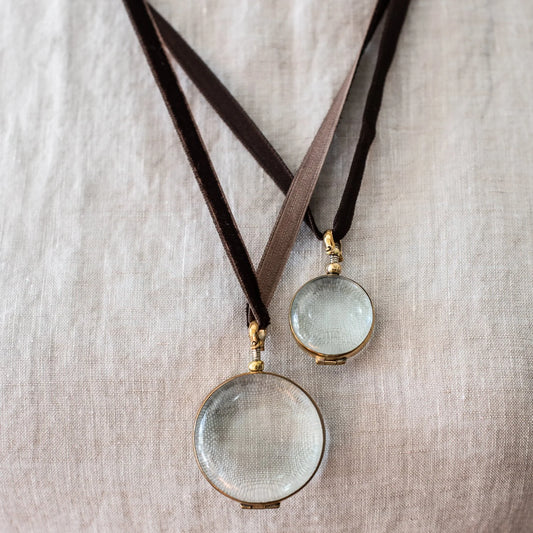 Round Rock Crystal Locket by Sonoma State Jewellery
